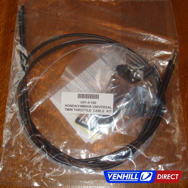 Venhill universal throttle cable kit packaging example