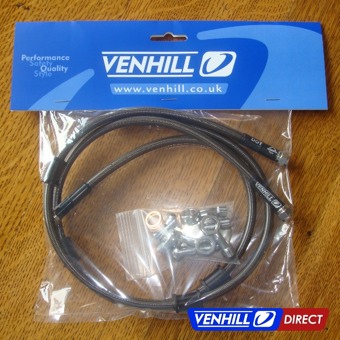 Venhill braided stainless steel brake line kit example - Yamaha R6